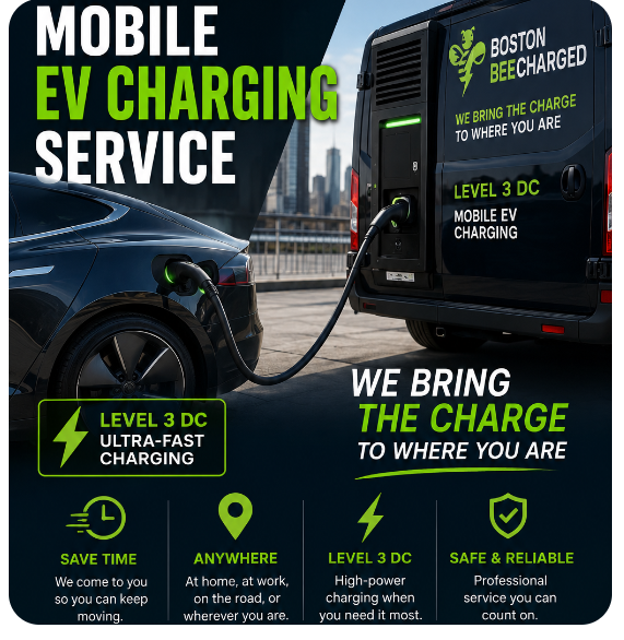 Boston Bee Charged Mobile EV Charging